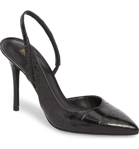 michael kors eliza black croc pumps|Michael michael kors eliza pump + FREE SHIPPING .